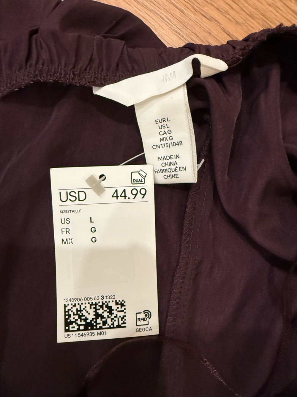 H&M Deep Purple Halterneck Maxi Dress – NWT – Size Large - Picture 10 of 10